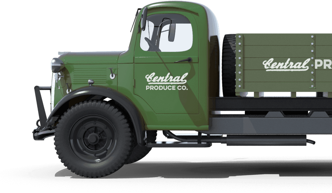 vintage produce truck